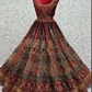 Red Handwork  Bridal Lehenga Choli In Velvet SFZ141809
