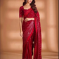 Red Indian Wedding  Georgette Party Saree SFZ142199