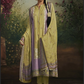 Purple and Yellow Muslin Pant Style Designer Salwar Suit SFZ143571
