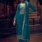 Teal Silk Embroidered and Resham Work Palazzo Salwar Suit SFSR272671