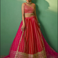 Red Pink Georgette Net Bridal Lehenga Choli Set SFFZ143653