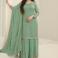 Bollywood Prachi Desai Olive Green Organza Salwar Suit SFSR272340