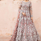 Beige Net Bridal Designer Anarkali Gown SFFZ133843