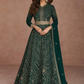 Green Georgette Sangeet Designer Anarkali Suit SFFZ133149