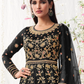 Buy Black  Net Sangeet Designer Bridal Anarkali Gown SFFZ123817