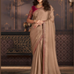 Brown Wedding Sangeet Saree In Silk For Ceremonial SRSF280154