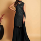 Black Haldi Ceremony Georgette Readymade Salwar Suit SFSR265017