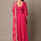 Pink  Muslin Rayon Readymade Salwar Suit SFSR273558