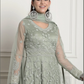 Net Green Wedding Party Anarkali Salwar Suitt SFSR268617