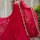 Pink Wedding Anarkali Gown In Georgette SFSRESKDEI2404