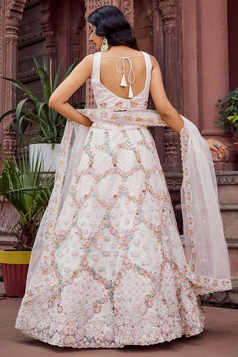 sachin and babi light blue dress Buy Purple Velvet Engagement Lehenga Choli Online main image 0