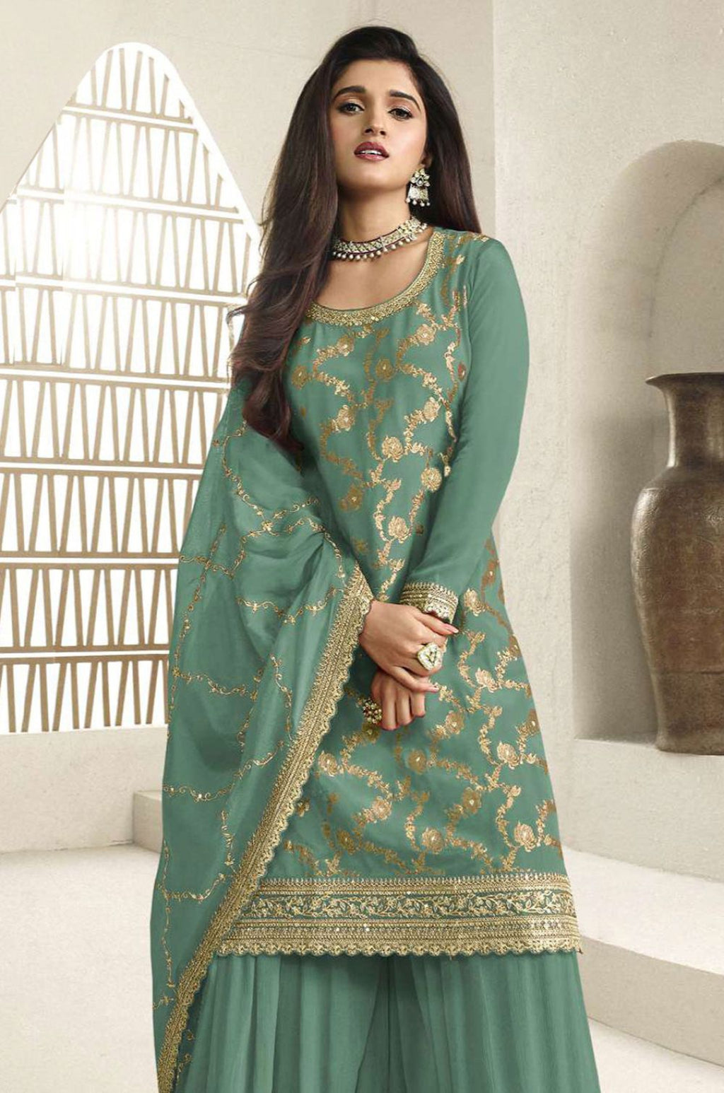 Green Other Salwar Kameez - SFPRF279502R