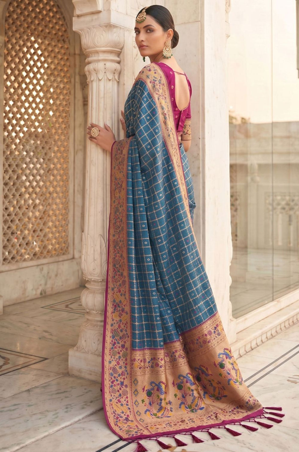 Blue Banarasi Sarees - SFPRF279603