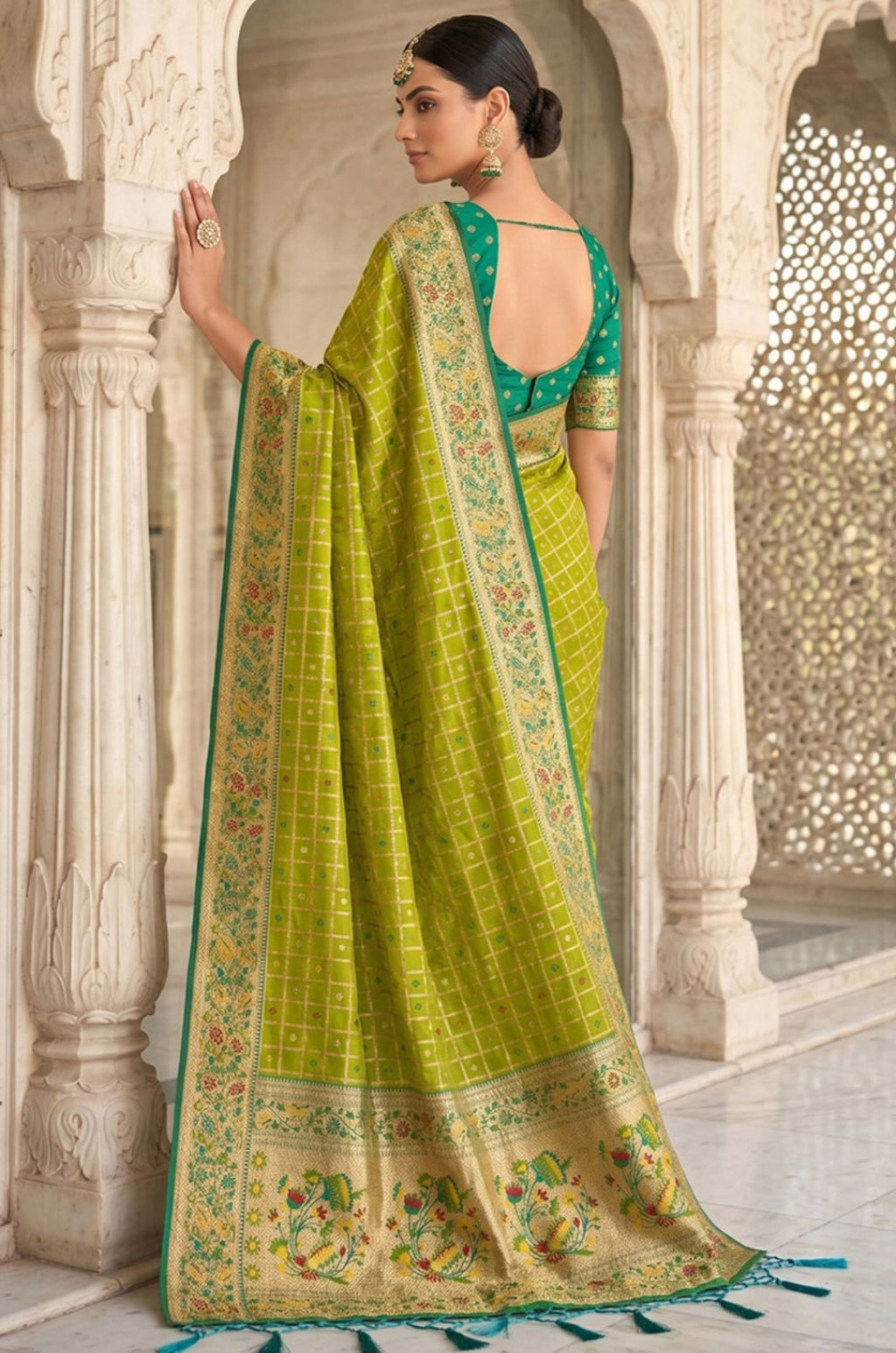 Green Banarasi Sarees - SFPRF279604