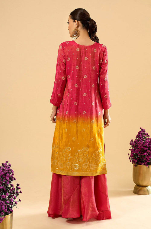 Pink Viscose Salwar Kameez - SFPRF279802R