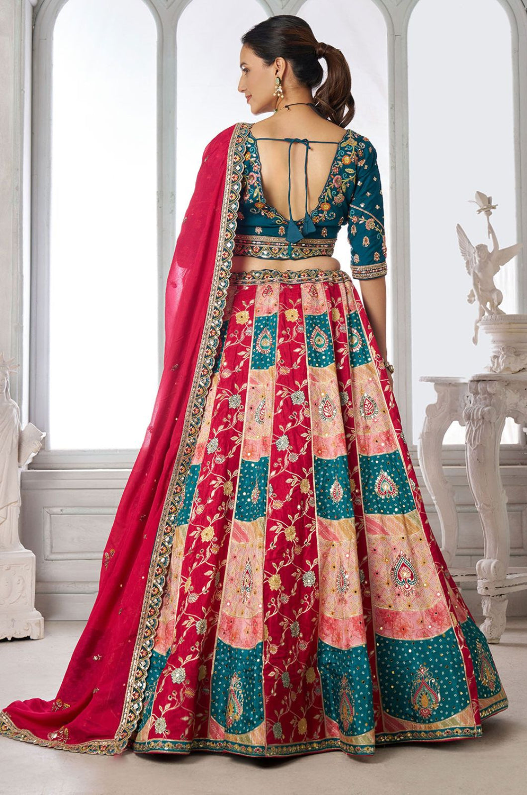 Peach Other Lehenga Choli - SFPRF280006