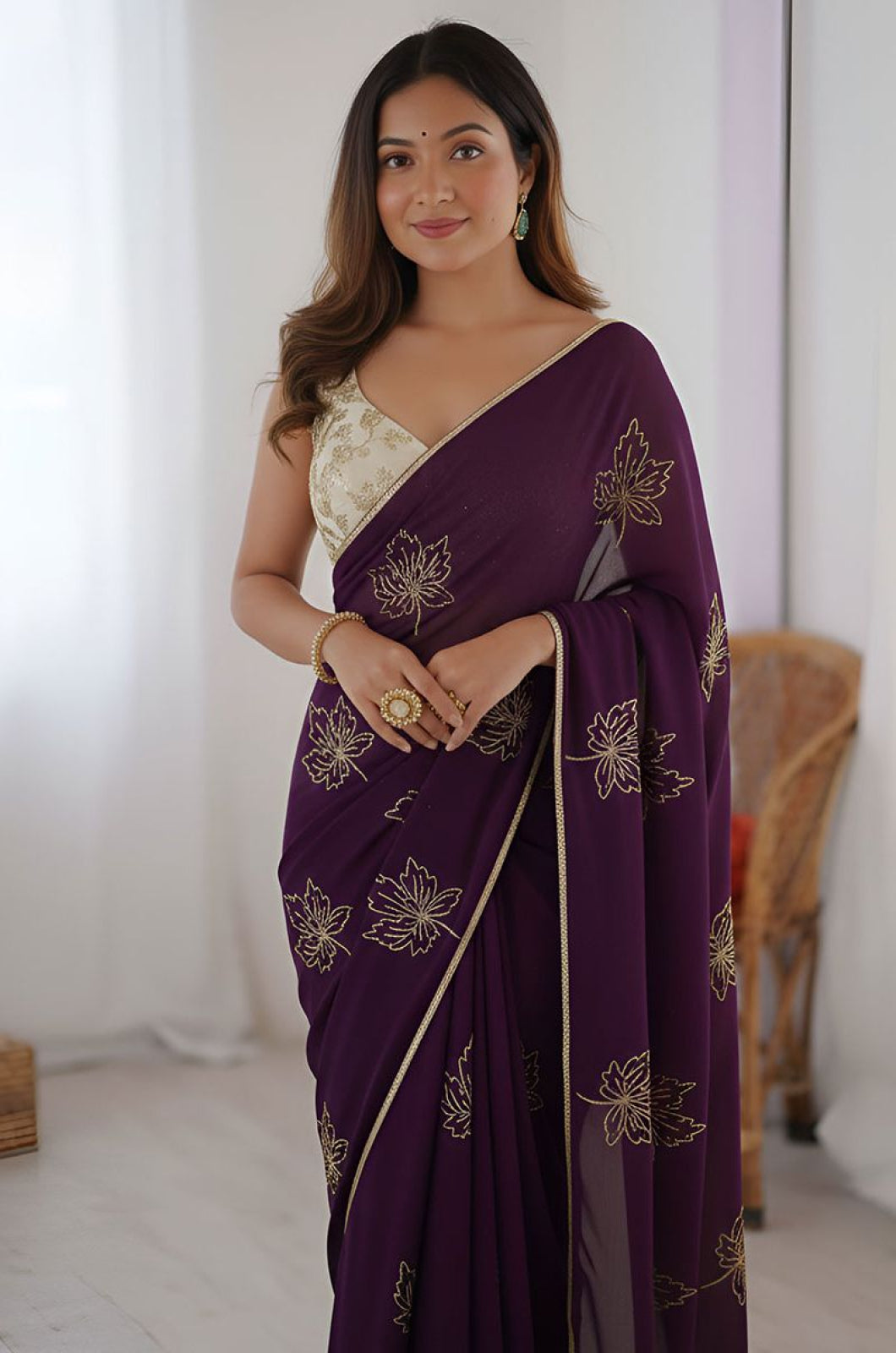 Purple Silk Sarees - SFPRF280202