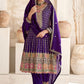 Indigo Blue Wedding Salwar Suit In Silk SFYDYS105302