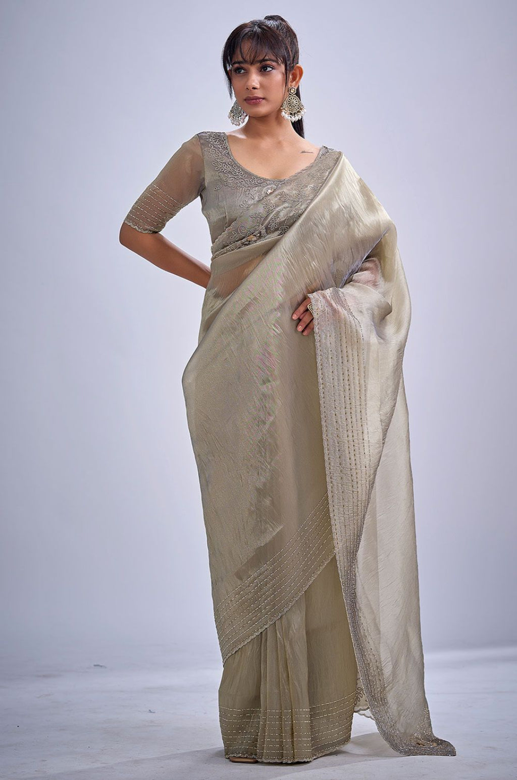 Grey Kanjivaram Sarees - SFSA571705