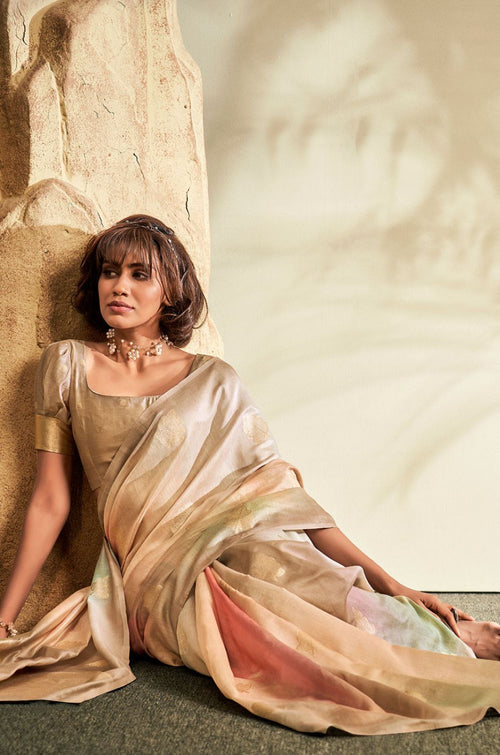 Beige Other Sarees - SFSA441604