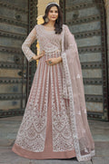 Beige Net Salwar Kameez - SFSA500703
