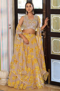 Beige Georgette Lehenga Choli - SFFK39602