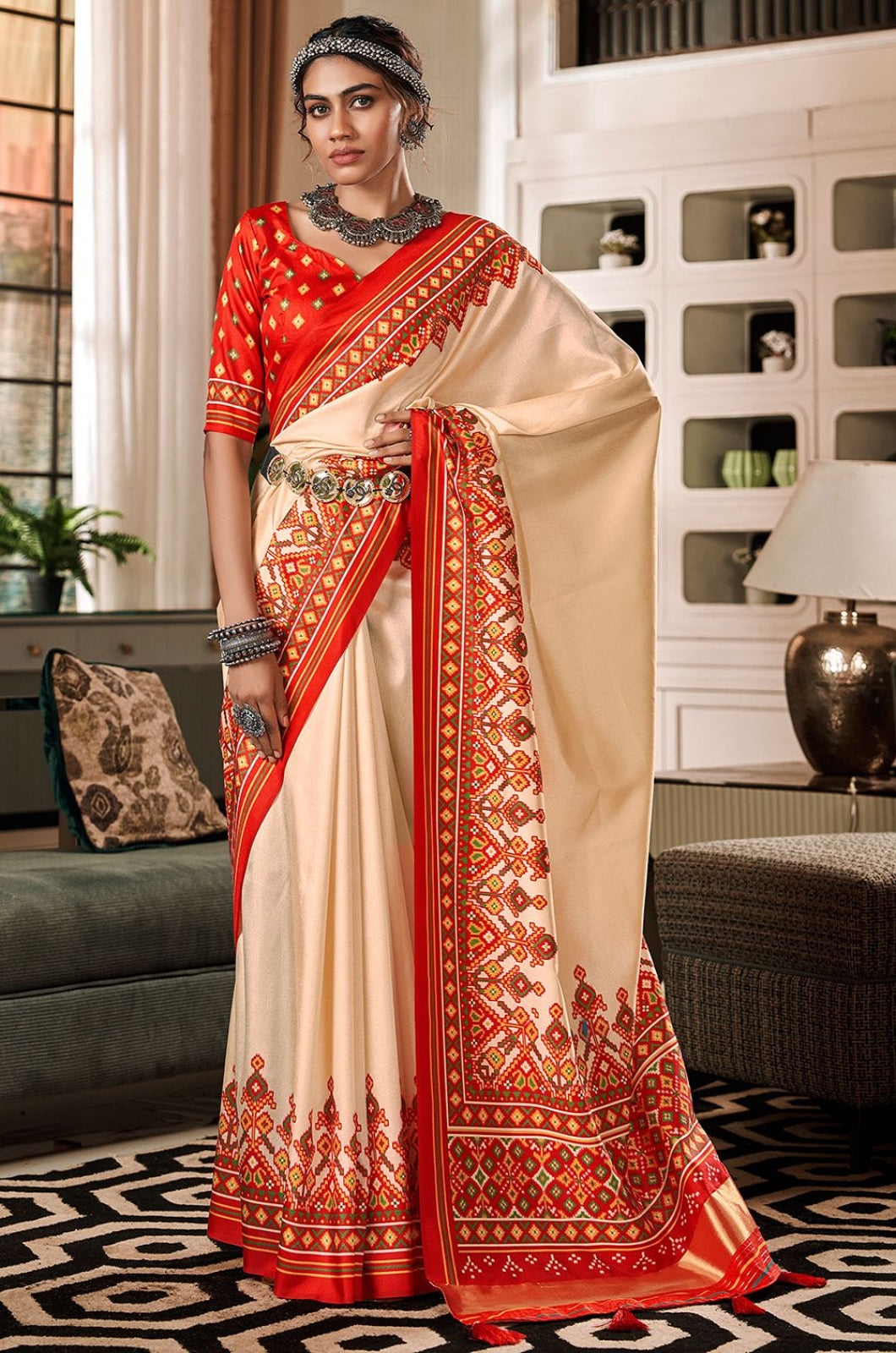 Beige Silk Sarees - SFSA575002