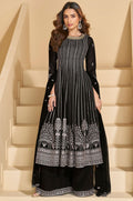 Black Georgette Salwar Kameez - SFEDC26901R