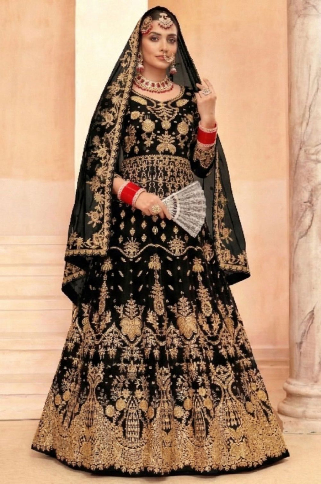 Black Net Salwar Kameez - SFSA566205