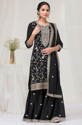 Black Georgette Salwar Kameez - SFEDC19005