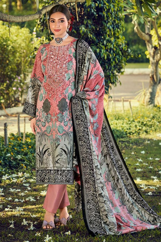 Pink Cotton Plus Size Salwar Kameez SFYS156503