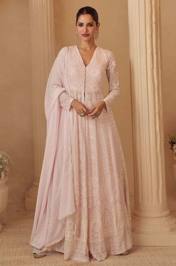 Pink  Georgette wedding Anarkali Suit Salwar KameezFSMT55601R