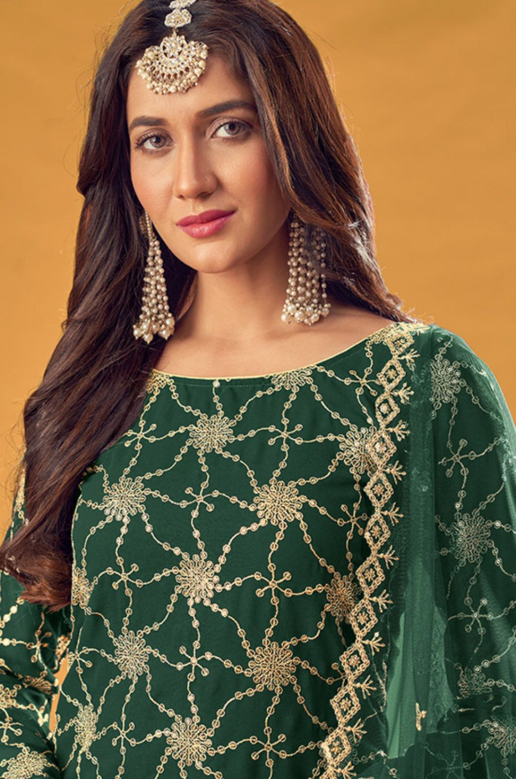 Green Georgette Salwar Kameez - SFSA334201