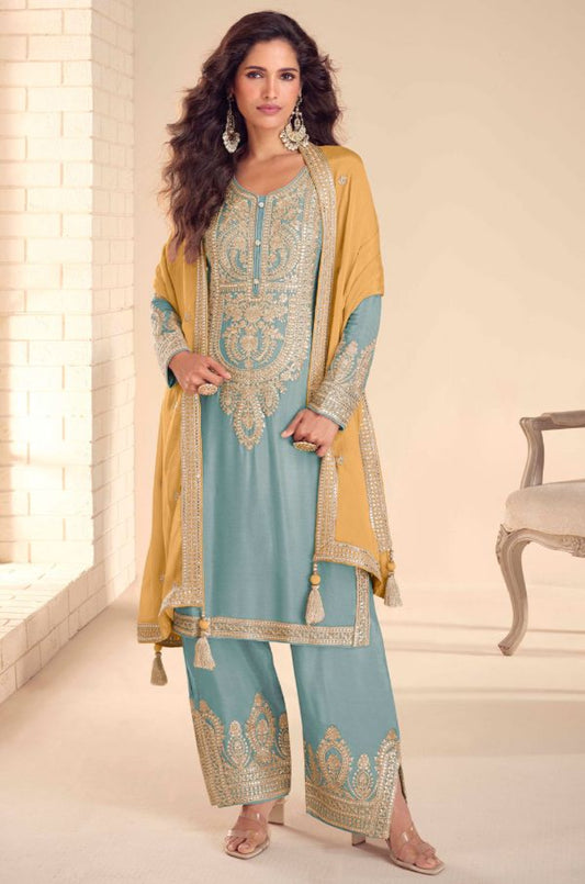 Blue Other Salwar Kameez - SFYS174003R