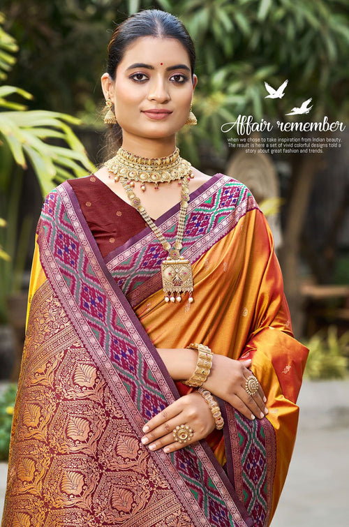 Orange Silk Sarees - SFSGM124401