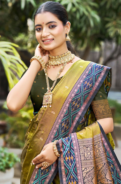 Green Silk Sarees - SFSGM124404