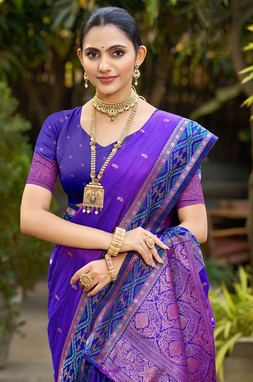 Purple Silk Sarees - SFSGM124406