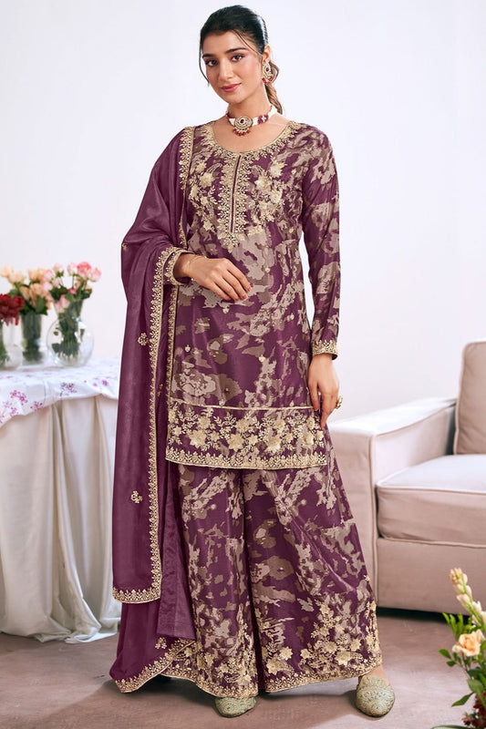 Burgundy Other Salwar Kameez - SFYS159601R