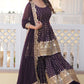 Purple Sangeet Party Palazzo Sharara Salwar Suit In Georgette SFNPV42702R