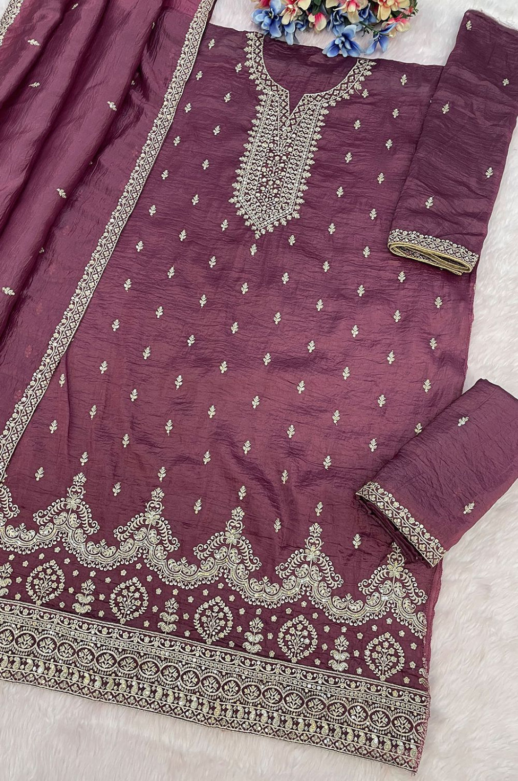 Burgundy Other Salwar Kameez - SFEDC22901