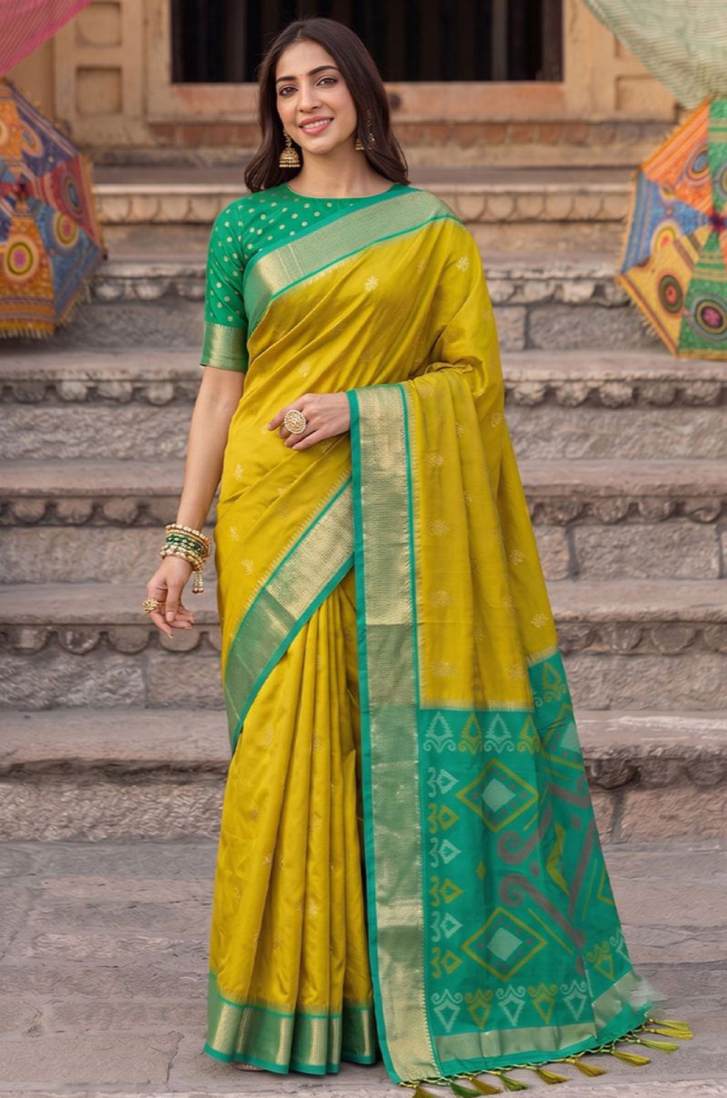 Green Silk Sarees - SFAST22205