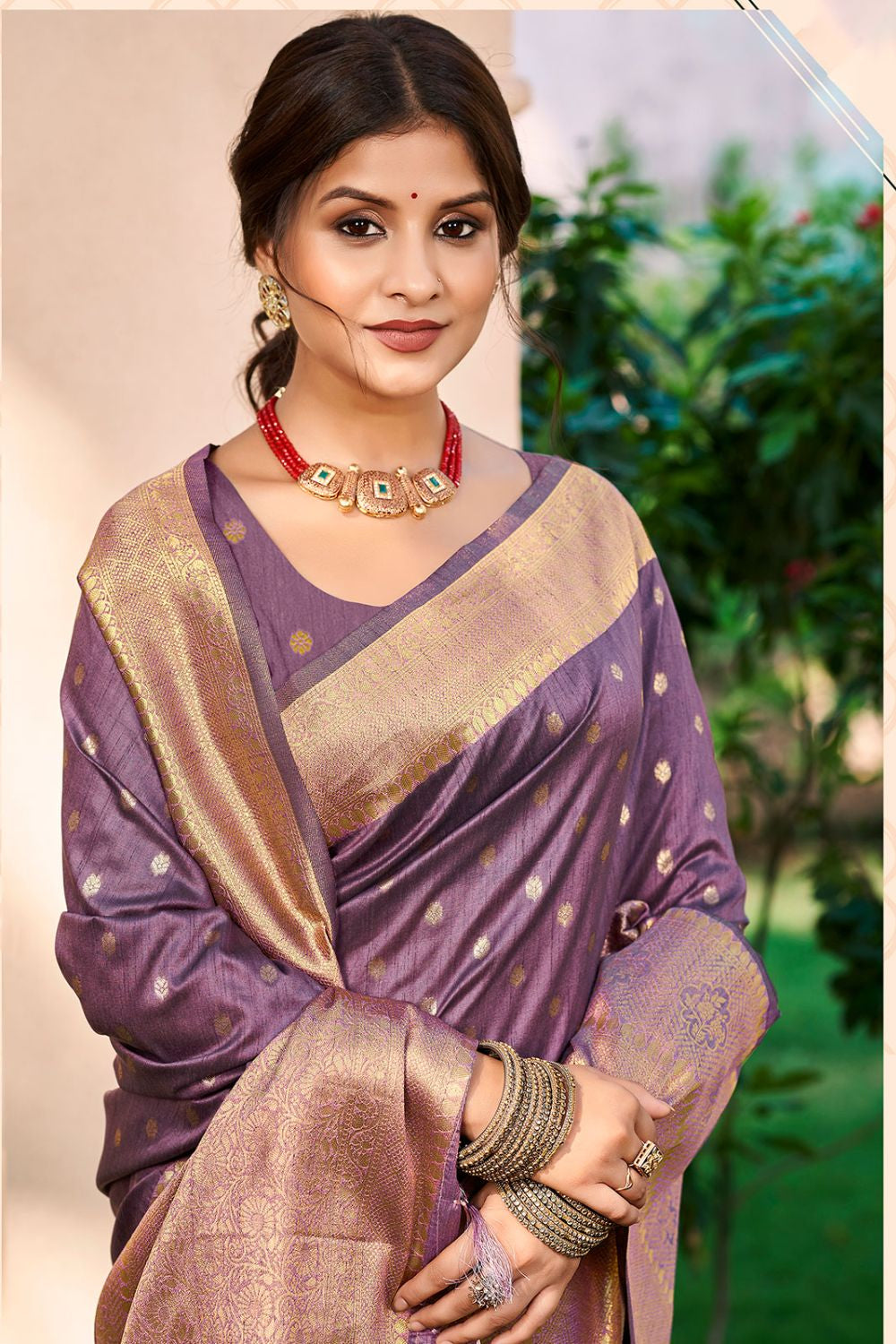 Green Wedding Silk Saree With Blouse SFSGM118704