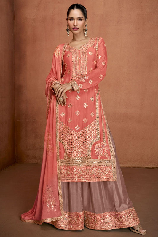Peach Other Salwar Kameez - SFSMT49303R