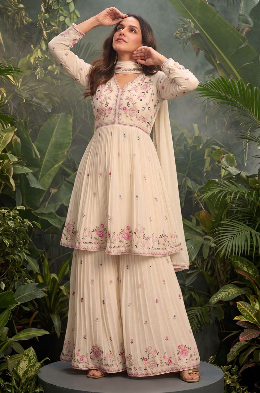 Cream Other Salwar Kameez - SFEDC32101R