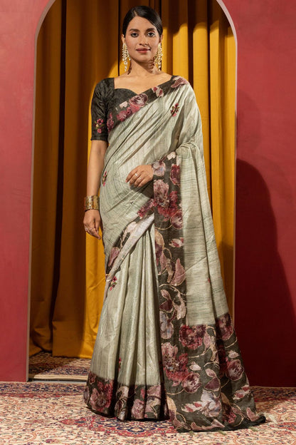 Green Silk Sarees For Wedding Ceremony SFSDR1805