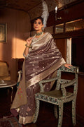 Grey Wedding Ceremonial Paithani Silk Sarees SFRELS5005