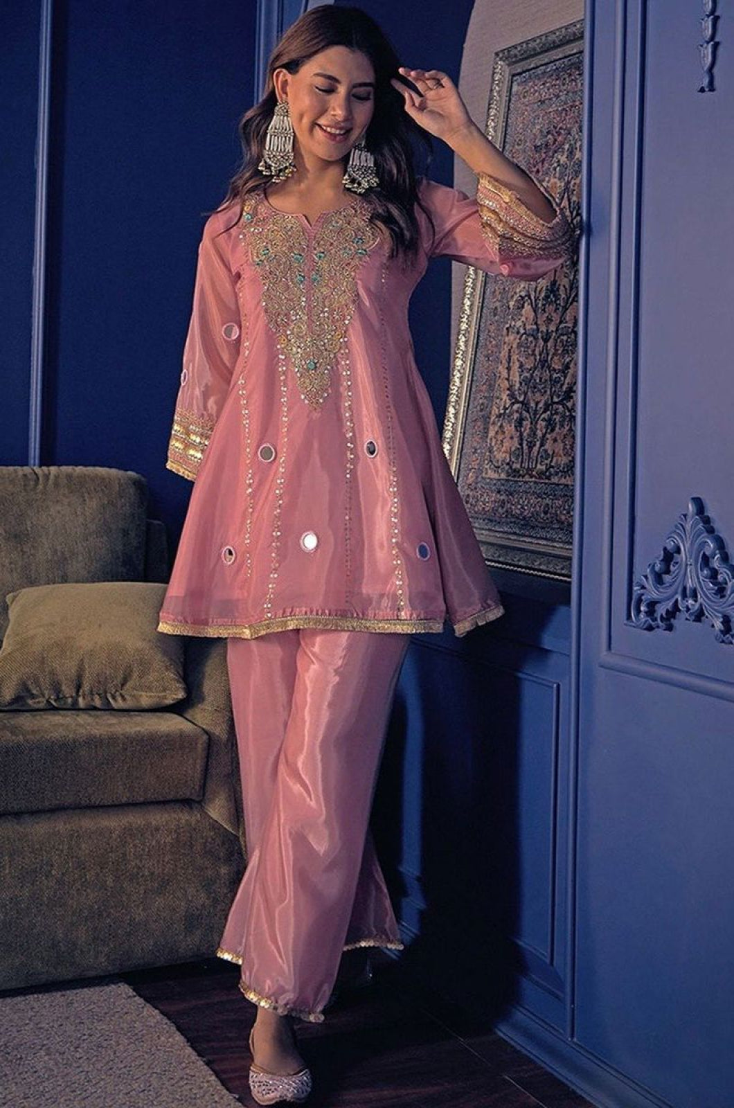 Pink Silk Co-ords - SFFK40803R