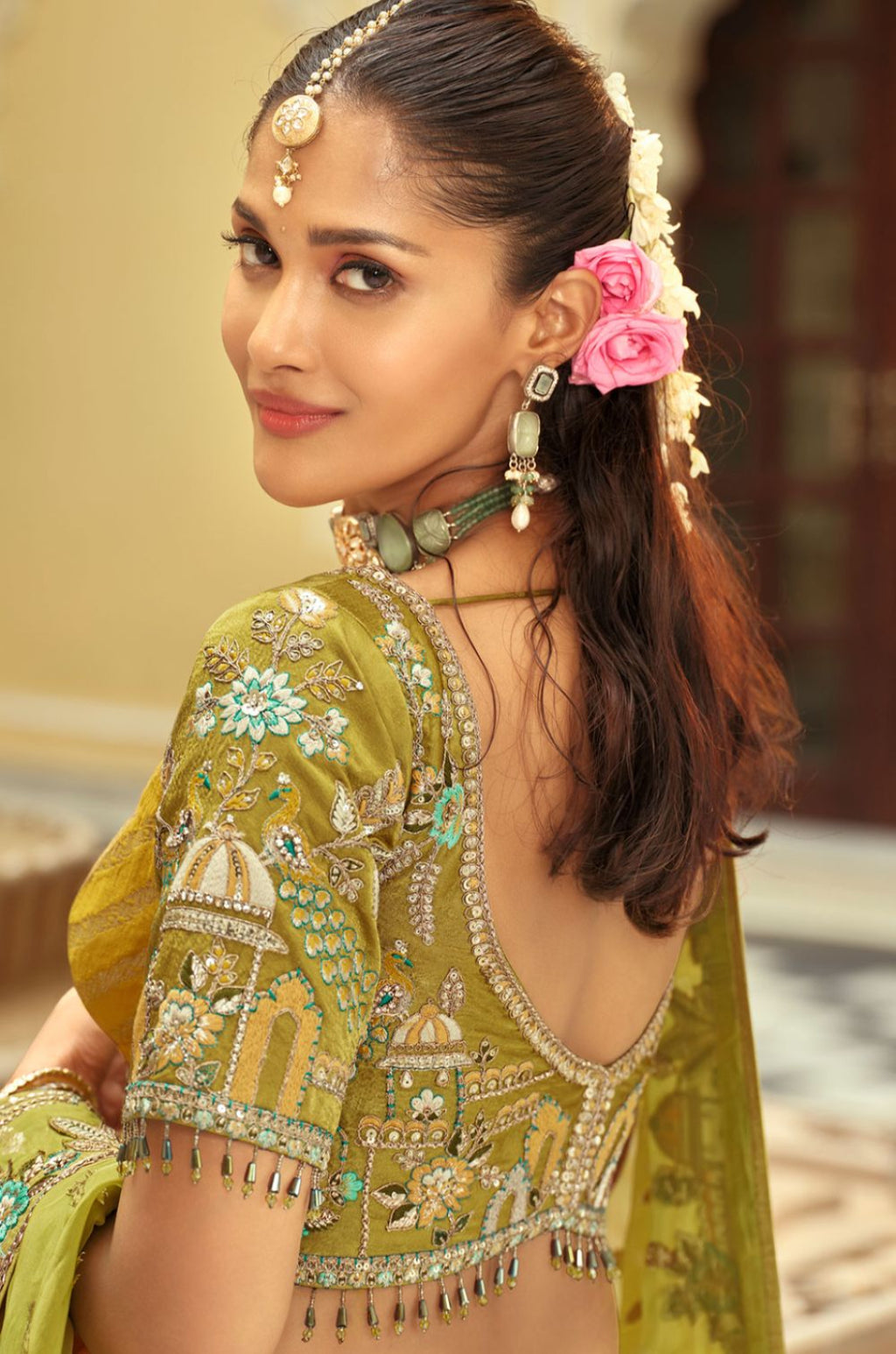 Yellow Silk Lehenga Choli - SFSJDN37007