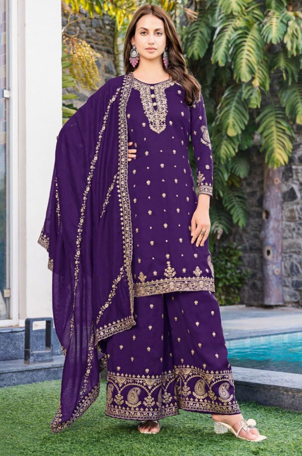 Purple Other Salwar Kameez - SFSA566002R
