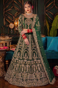 Green Velvet Salwar Kameez - SFSA573402